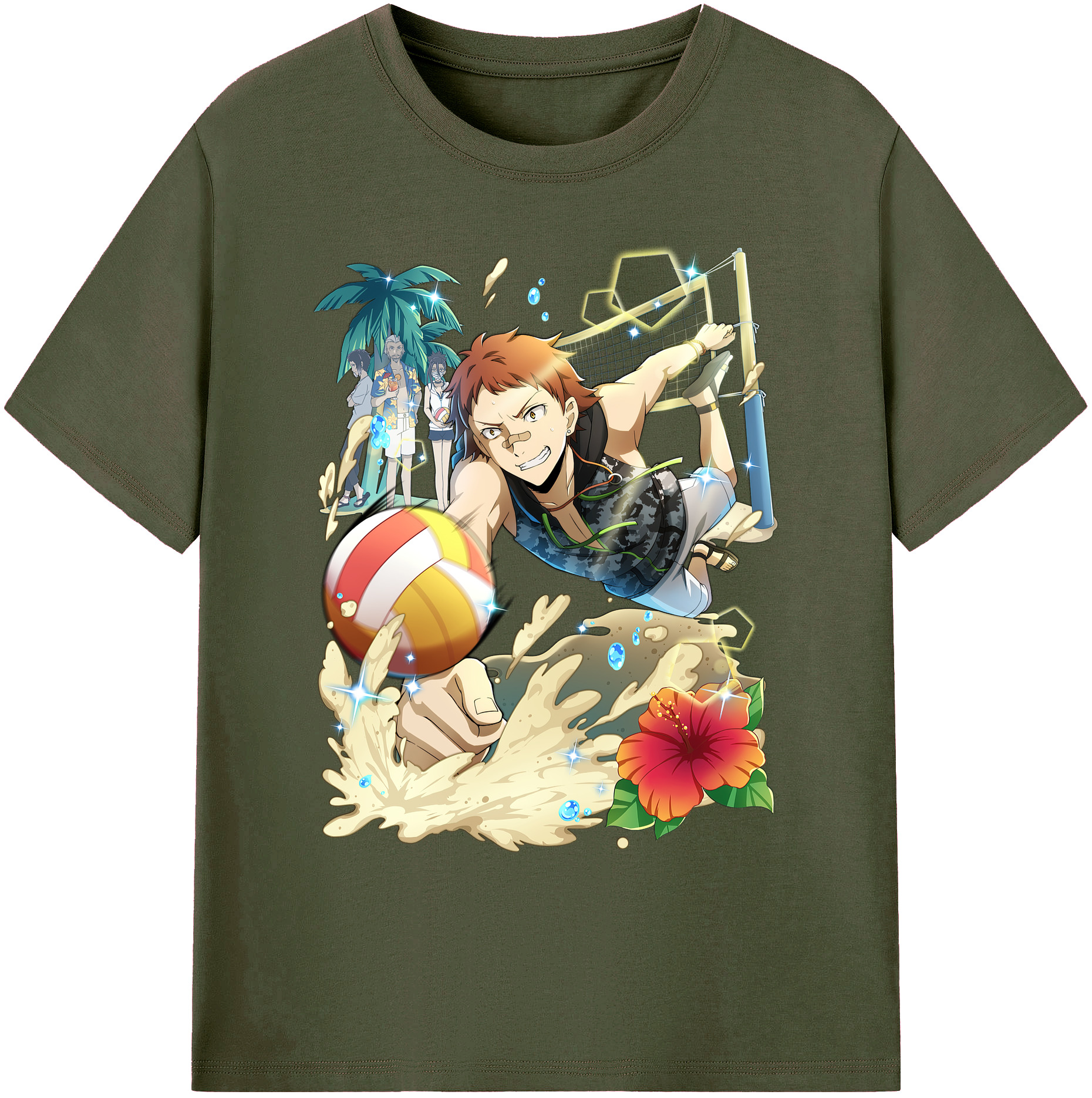 （画像用） 文豪ストレイドッグス Bungo Stray Dogs 綿100％ メンズ半袖Tシャツ｜肌触りやわらか＆通気性